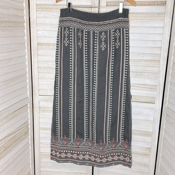 Johnny Was LA Linen Side Slit Maxi Skirt. Size Small - Picture 2 of 10